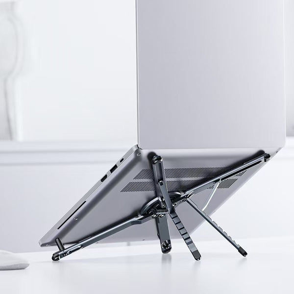 iDock Portable Folding Ergonomic Height Adjustable Multi-functional Laptop Stand 3 in 1 Magnetic Aluminum Alloy Laptop Holder