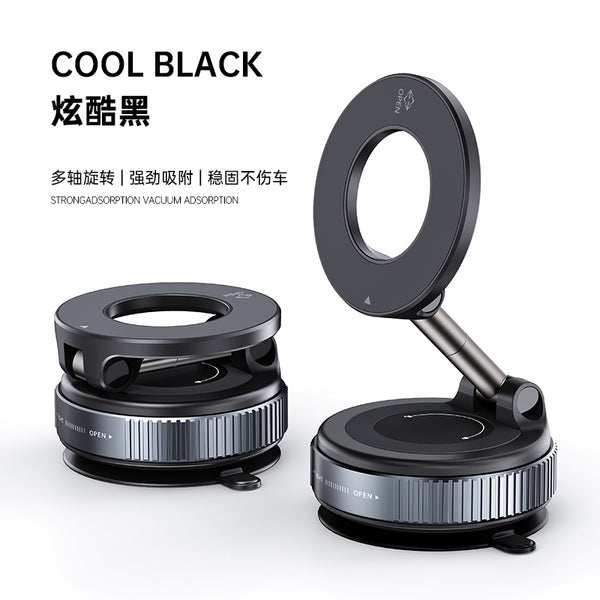 iDock Portable Folding Adjustable Vacuum Suction Magnetic Phone Stand Car Phone Holder