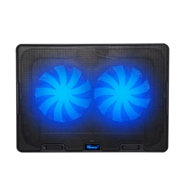 iDock Ergonomic Height Adjustable Foldable Plastic Double Fans Laptop Cooler Cooling Pad with USB HUB