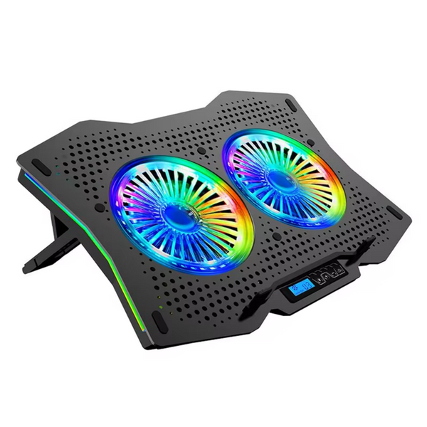 iDock Ergonomic Efficient Heat Dissipation Height Adjustable Laptop Cooling Pad RGB Gaming Notebook Cooler