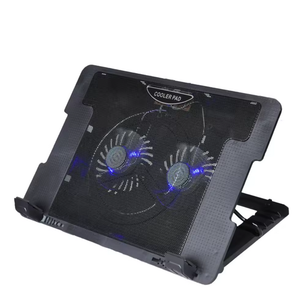iDock Ergonomic China Wholesale 120mm 2 LED Fan Purple Notebook Cooling Cooler Pad