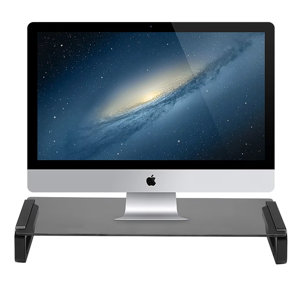 iDock Tempered Glass Monitor Stand with USB HUB 2.0 3.0 Ports