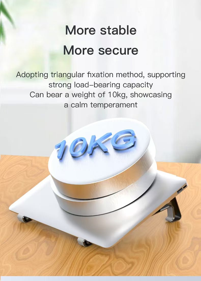 Factory Custom Logo Box iDock 2 In 1 Portable Folding Plastic Desktop Laptop Stand for Under the 17.3 Inches Laptops Tablets - iDock Laptopstand
