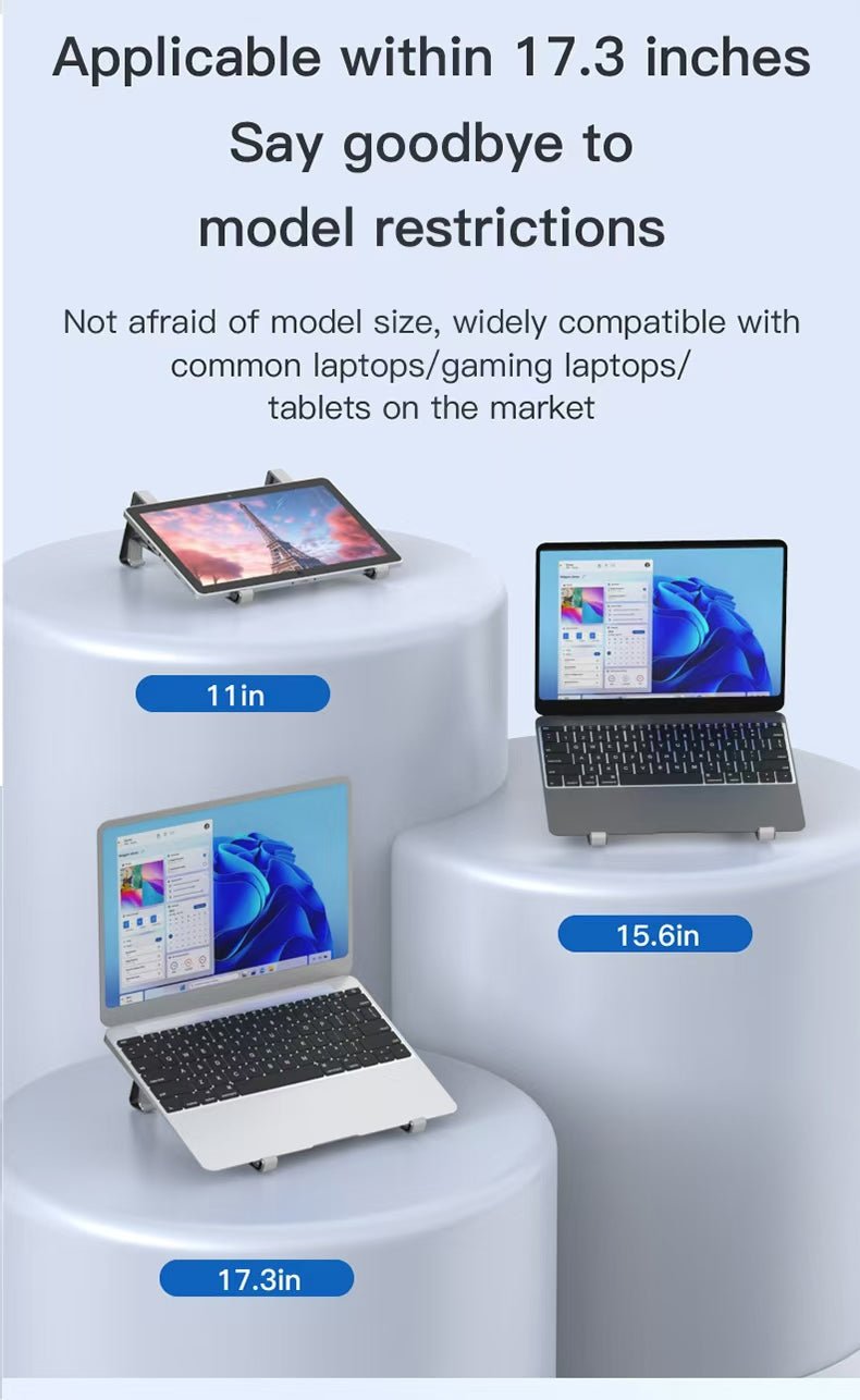 Factory Custom Logo Box iDock 2 In 1 Portable Folding Plastic Desktop Laptop Stand for Under the 17.3 Inches Laptops Tablets - iDock Laptopstand