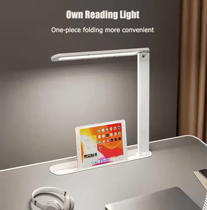 Factory Custom Logo Box iDock Adjustable Laptop Table Portable Folding Laptop Desk Bed Tray with Multi - slot LED Light Drawer - iDock Laptopstand