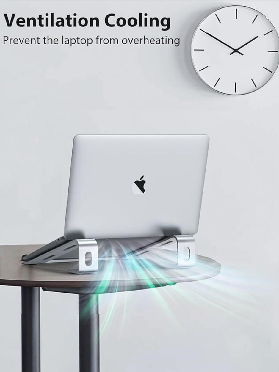 Factory Custom Logo Box iDock Ergonomic Detachable Aluminum Vertical Laptop Stand with Wrist Support Fit for 10 - 17 Inch Laptops - iDock Laptopstand