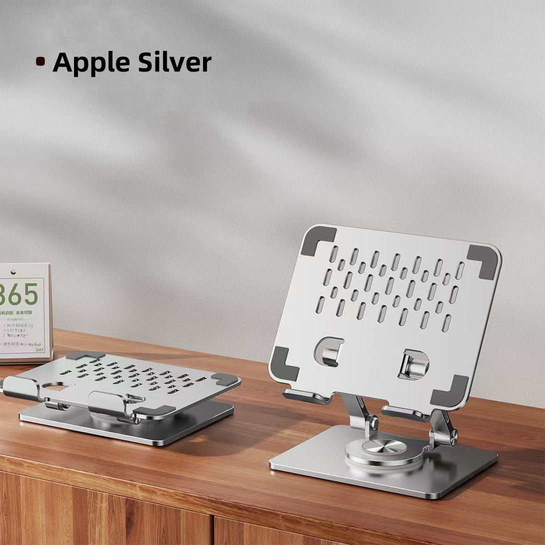 Factory Custom Logo Box iDock Ergonomic Portable Folding Adjustable Height 360 Degree Rotatable Tablet Riser Holder iPad Stand - iDock Laptopstand