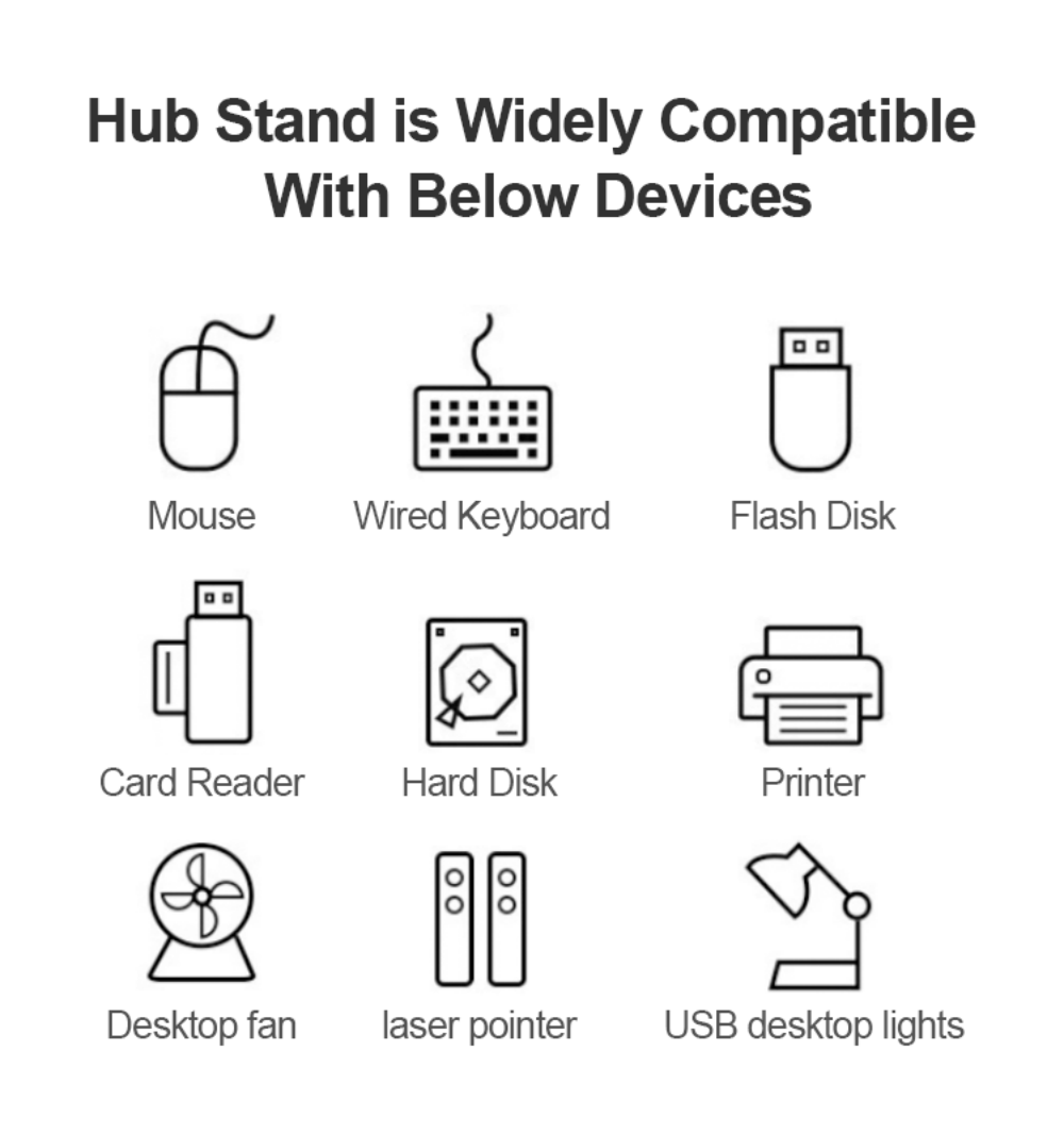 Factory Custom Logo Box iDock Height Angle Adjustable 360 Degree Rotating Desktop Laptop Holder Stand with Type C USB 3.0 HUB - iDock Laptopstand