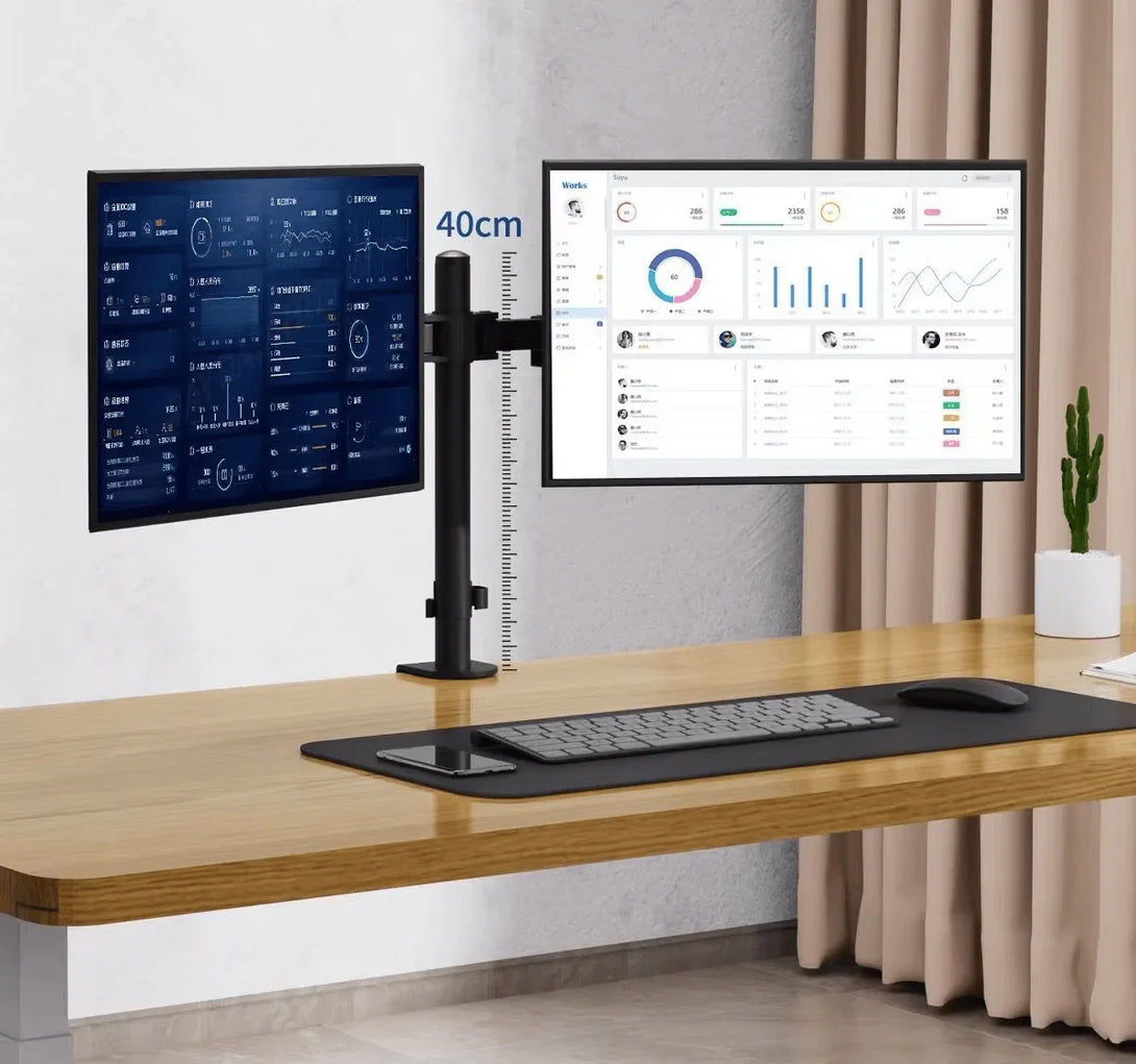 Factory Custom Logo Box iDock Home Office Desktop Adjustable Height and Angle Monitor Riser Stand Dual - screen Display Holder - iDock Laptopstand
