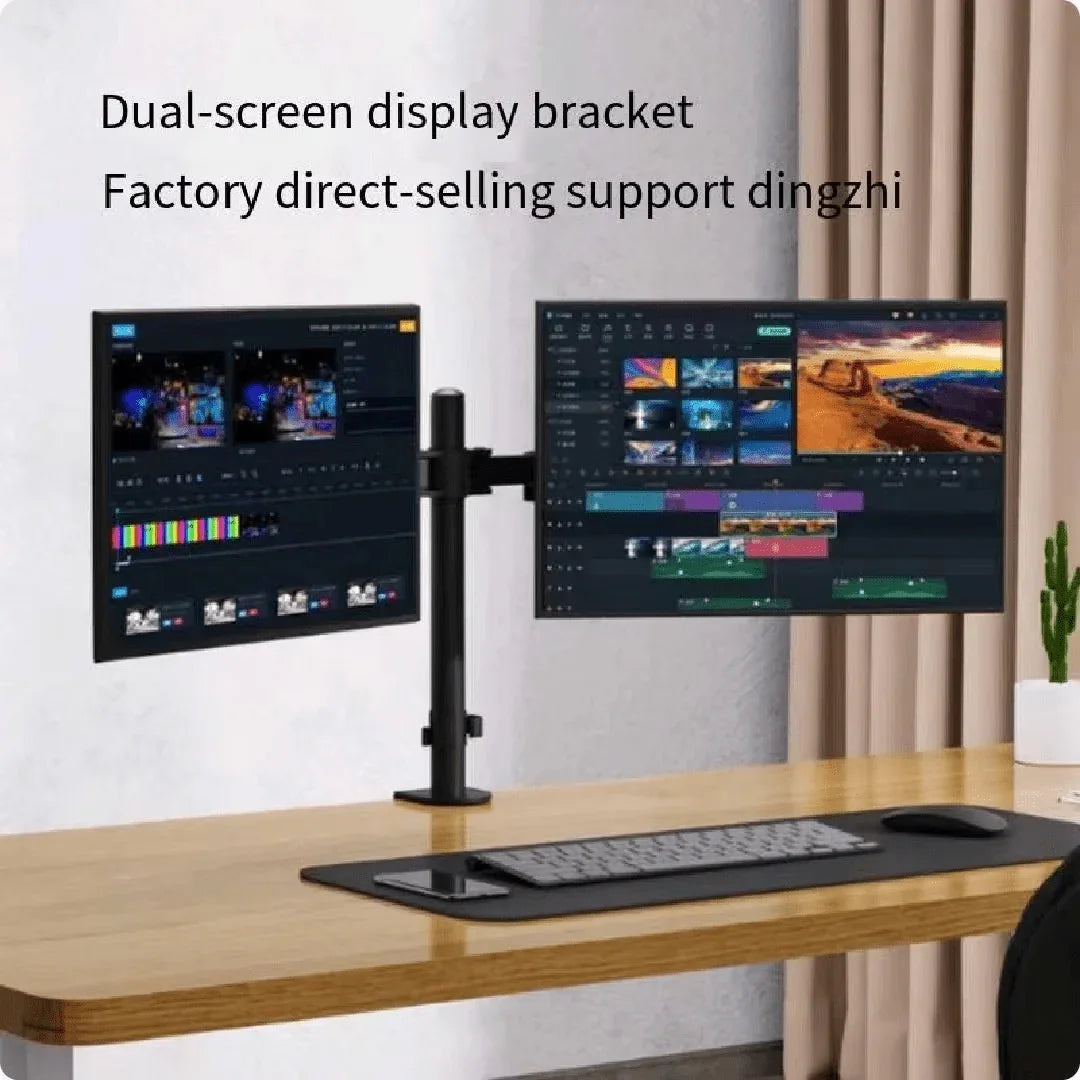 Factory Custom Logo Box iDock Home Office Desktop Adjustable Height and Angle Monitor Riser Stand Dual - screen Display Holder - iDock Laptopstand