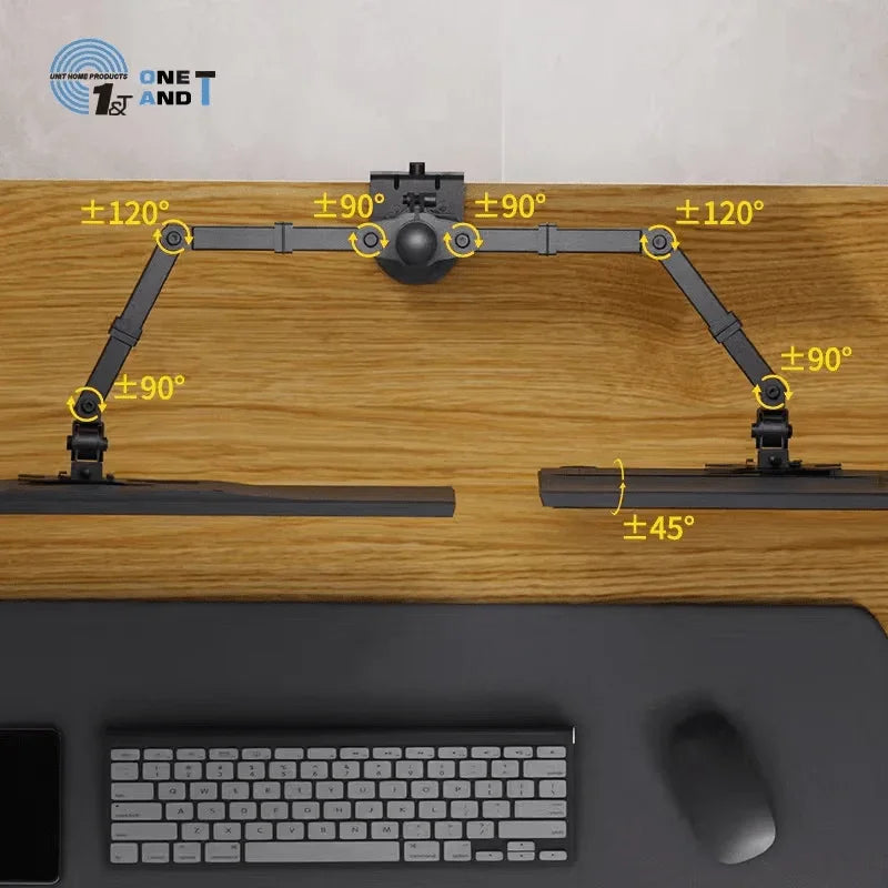 Factory Custom Logo Box iDock Home Office Desktop Adjustable Height and Angle Monitor Riser Stand Dual - screen Display Holder - iDock Laptopstand