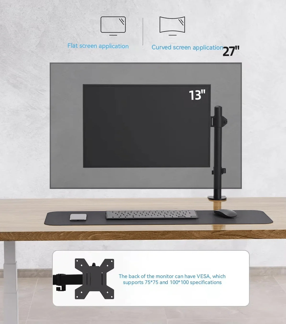 Factory Custom Logo Box iDock Home Office Desktop Adjustable Height and Angle Monitor Riser Stand Single - screen Display Holder - iDock Laptopstand