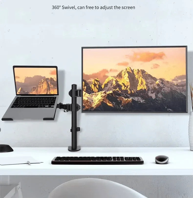 Factory Custom Logo Box iDock Home Office Desktop Adjustable Height and Angle Monitor Riser Stand Three - screen Display Holder - iDock Laptopstand