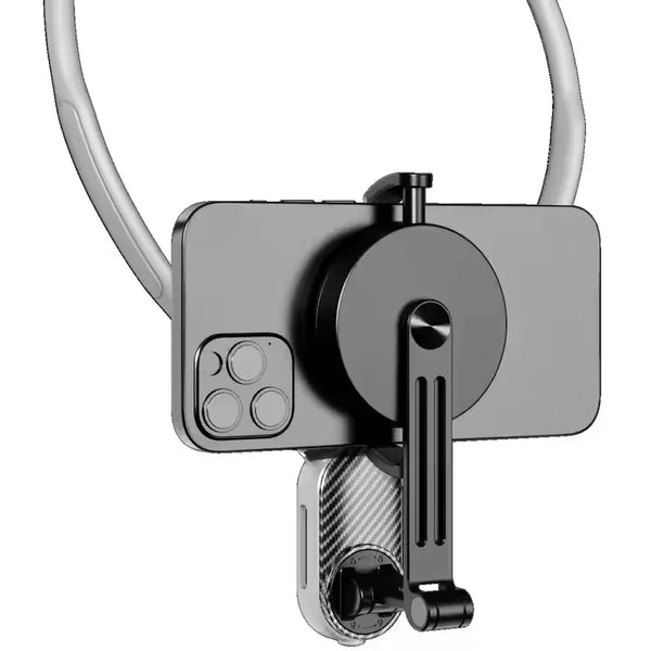 Factory Custom Logo Box iDock Portable Sports Magnetic Adjustable Height Angle Horizontal Vertical Screen Neck Phone Holder Neck Camera Holder - iDock Laptopstand