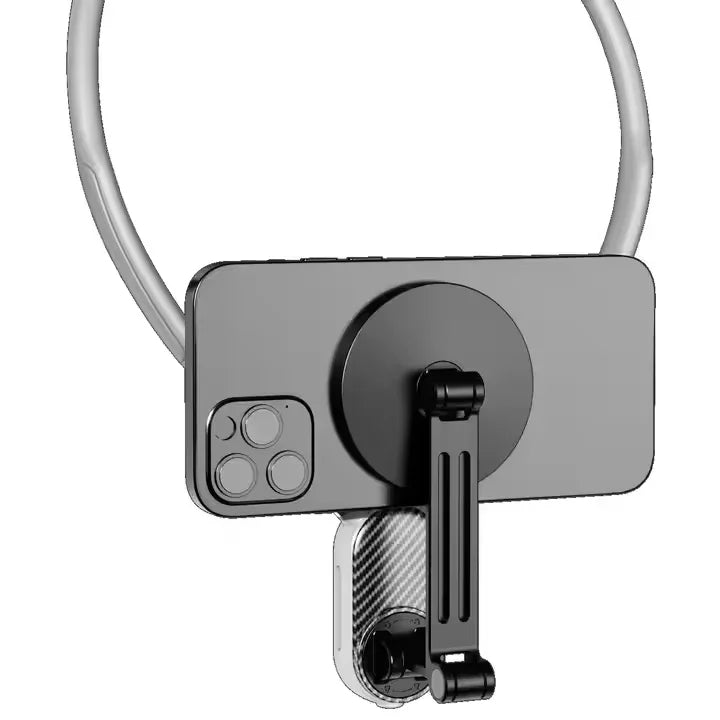 Factory Custom Logo Box iDock Portable Sports Magnetic Adjustable Height Angle Horizontal Vertical Screen Neck Phone Holder Neck Camera Holder - iDock Laptopstand