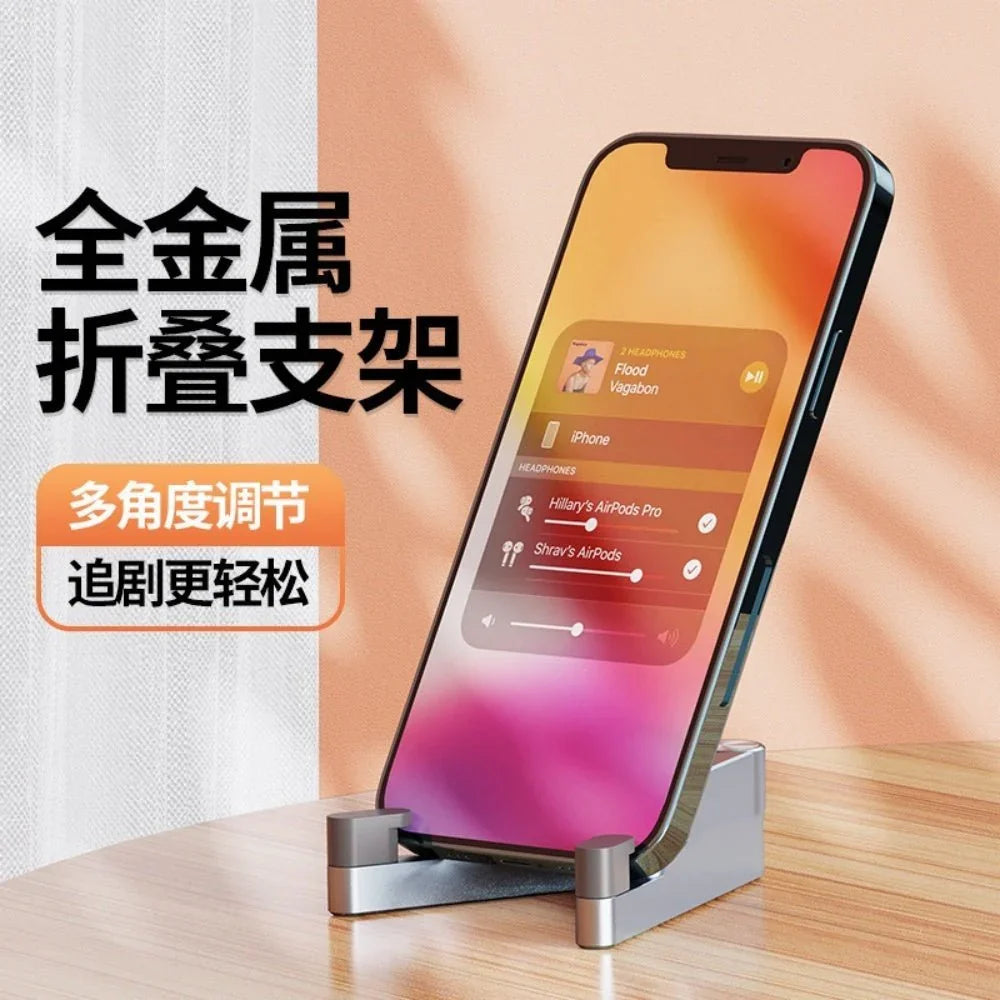 Factory Custom Logo Box iDock Portable V - shaped Aluminum Alloy Folding Compact Desktop Phone Holder Stand - iDock Laptopstand