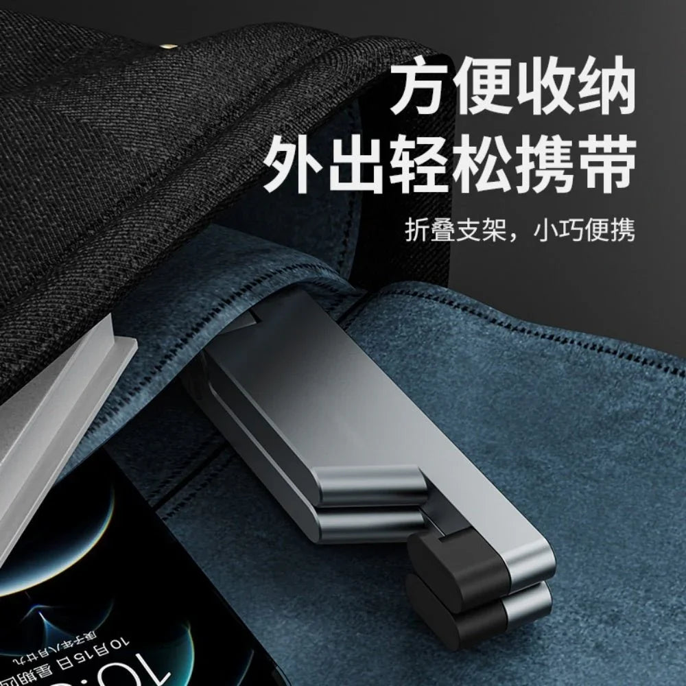 Factory Custom Logo Box iDock Portable V - shaped Aluminum Alloy Folding Compact Desktop Phone Holder Stand - iDock Laptopstand