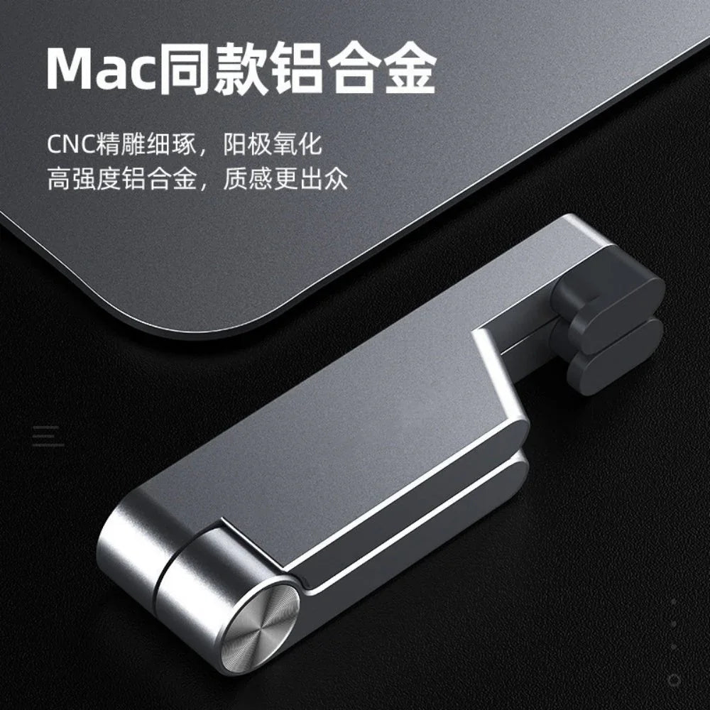 Factory Custom Logo Box iDock Portable V - shaped Aluminum Alloy Folding Compact Desktop Phone Holder Stand - iDock Laptopstand