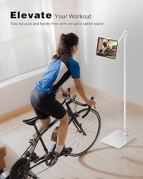 Factory Custom Logo Box iDock Stylish Adjustable Height iPad Floor Holder 360 Rotation Aluminum Tablet Phone Stand for Sofa Bed - iDock Laptopstand