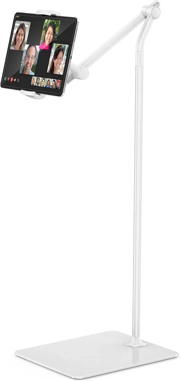 Factory Custom Logo Box iDock Stylish Adjustable Height iPad Floor Holder 360 Rotation Aluminum Tablet Phone Stand for Sofa Bed - iDock Laptopstand