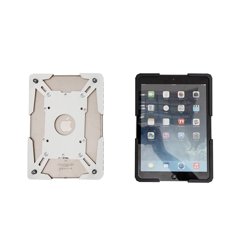 Factory Custom Logo Box IDock Stylish Adjustable Height iPad Floor Holder 90° Rotation Metal Floor Tablet Stand - iDock Laptopstand