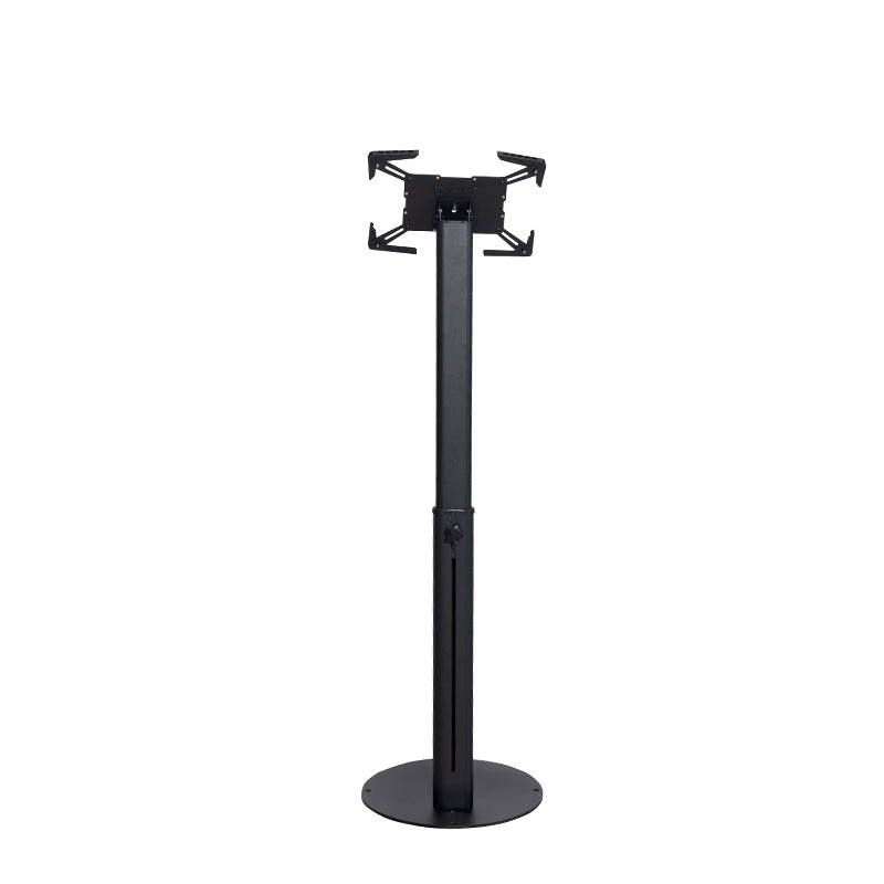 Factory Custom Logo Box IDock Stylish Adjustable Height iPad Floor Holder 90° Rotation Metal Floor Tablet Stand - iDock Laptopstand