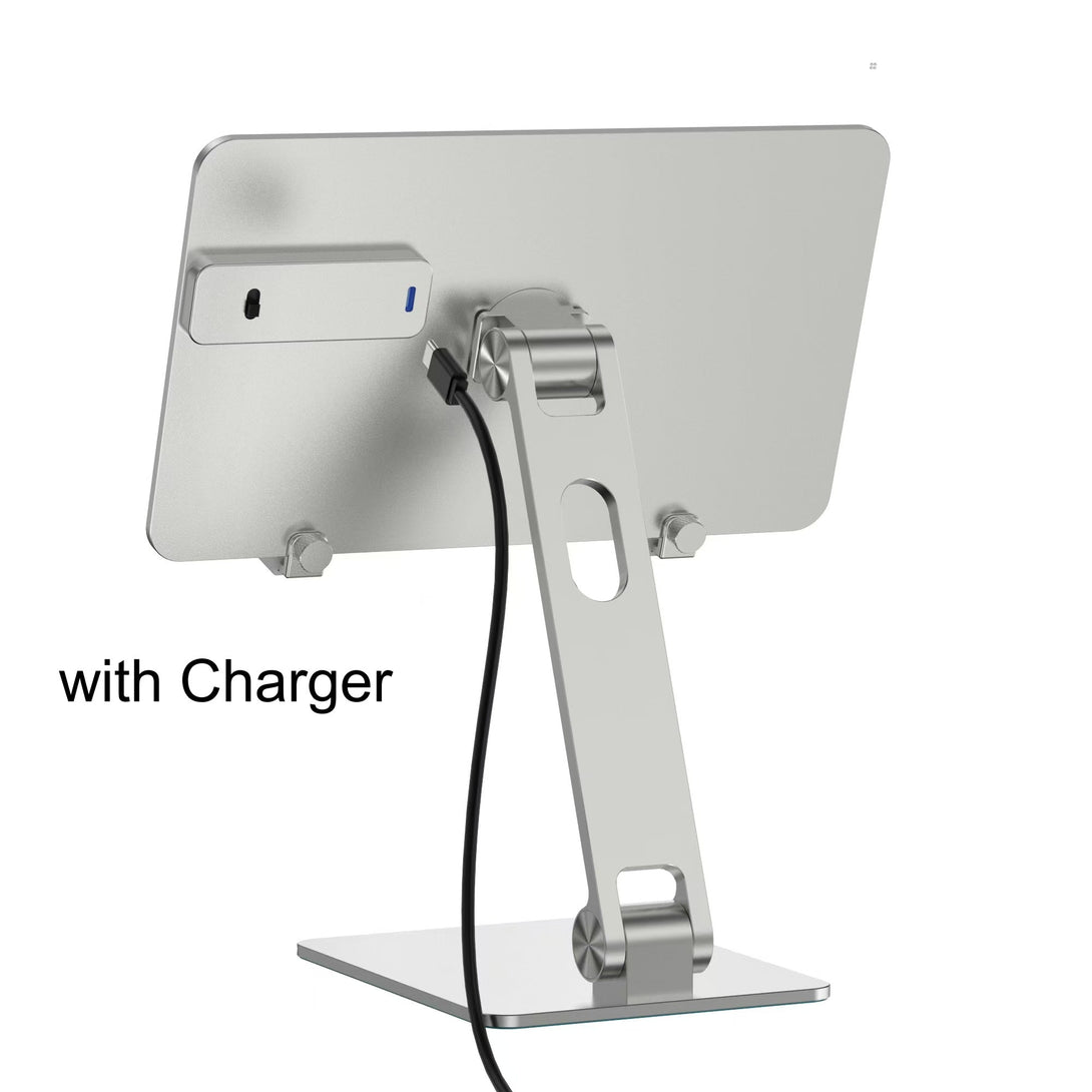 Factory Custom Logo Box Portable Folding Magnetic Aluminum iPad Charger Stand Tablet Charger Holder for iPad 11 12.9 Inch - iDock Laptopstand
