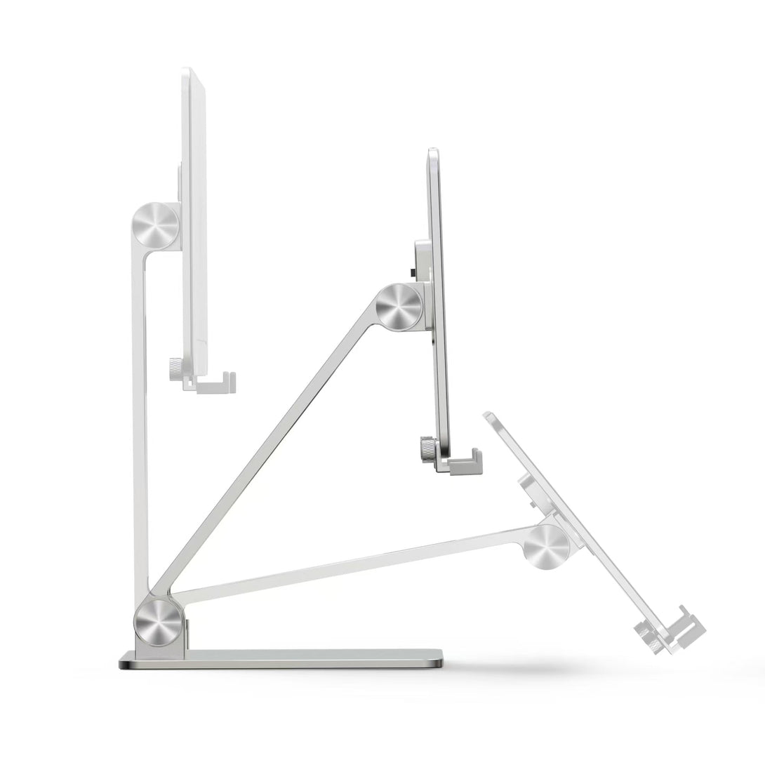 Factory Custom Logo Box Portable Folding Magnetic Aluminum iPad Charger Stand Tablet Charger Holder for iPad 11 12.9 Inch - iDock Laptopstand