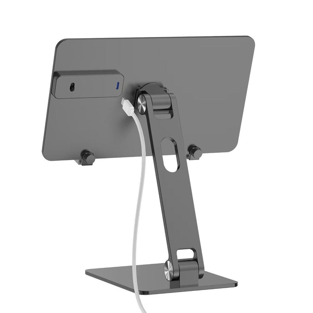Factory Custom Logo Box Portable Folding Magnetic Aluminum iPad Charger Stand Tablet Charger Holder for iPad 11 12.9 Inch - iDock Laptopstand