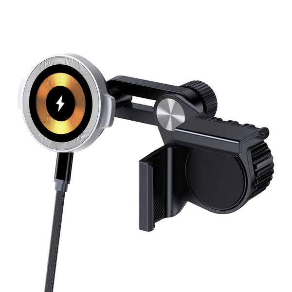 iDock 15W Wireless Charger Magnetic Suction Car Invisible Suspension Screen Phone Holder for Tesla Model 3 Y - iDock Laptopstand