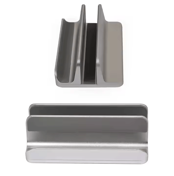 iDock 2 in 1 Design Adjustable Space Saving Computer Holder Vertical Laptop Stand with Slot - iDock Laptopstand