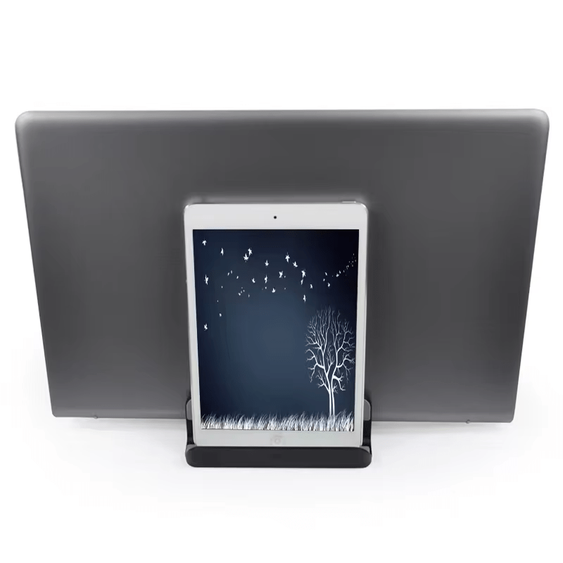 iDock 2 in 1 Design Adjustable Space Saving Computer Holder Vertical Laptop Stand with Slot - iDock Laptopstand
