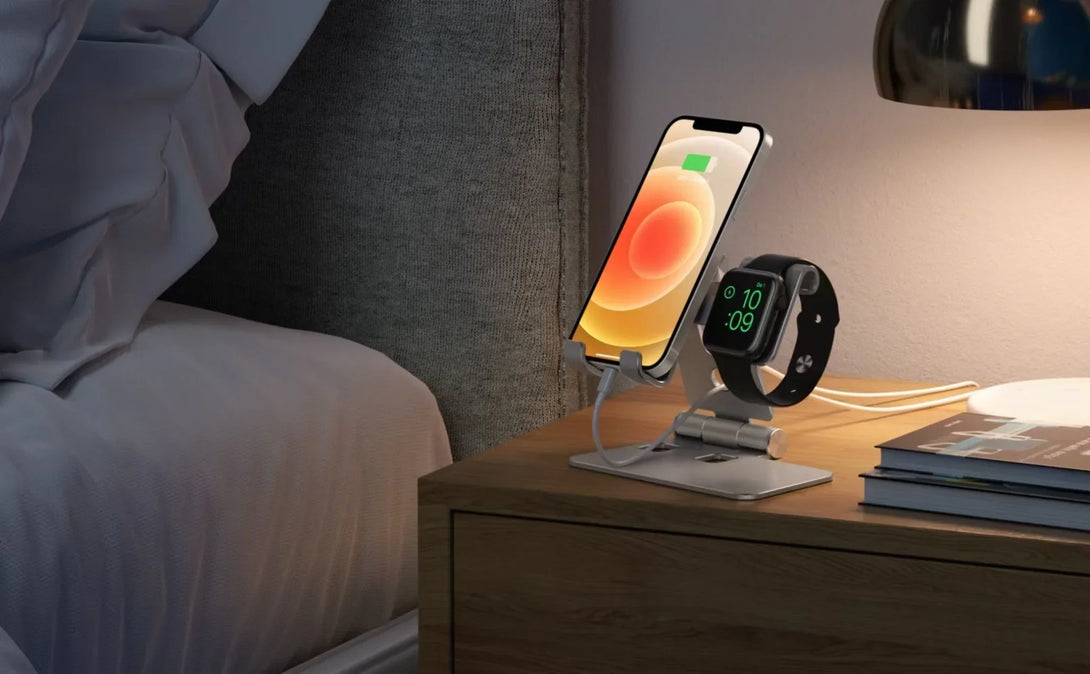 iDock 2 in 1 Design Mobile Phone Desktop Stand Compatible with 3.5 - 12.9 Inch Smart Devices and Apple Watch - iDock Laptopstand