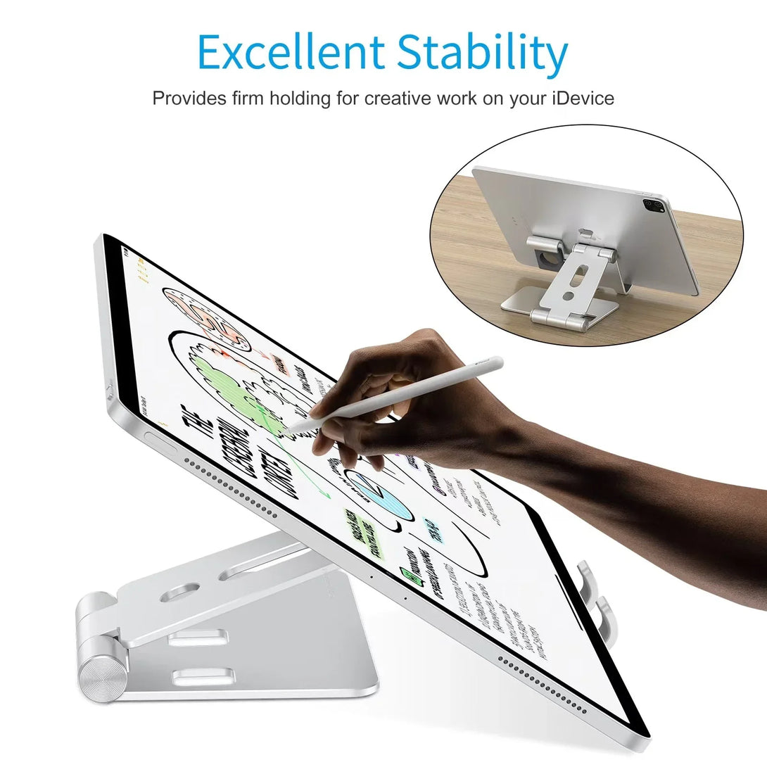 iDock 2 in 1 Design Mobile Phone Desktop Stand Compatible with 3.5 - 12.9 Inch Smart Devices and Apple Watch - iDock Laptopstand