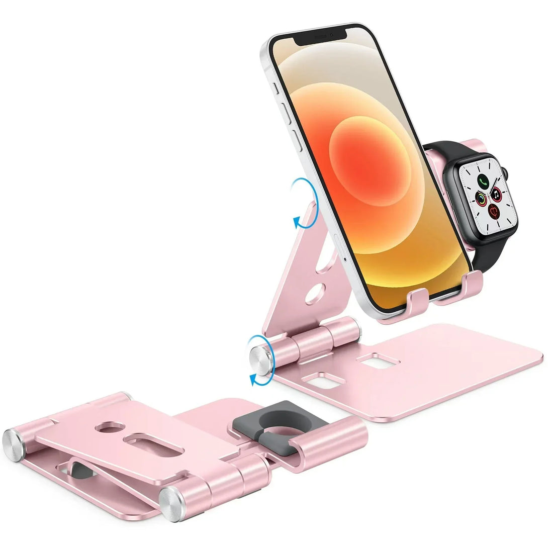 iDock 2 in 1 Design Mobile Phone Desktop Stand Compatible with 3.5 - 12.9 Inch Smart Devices and Apple Watch - iDock Laptopstand