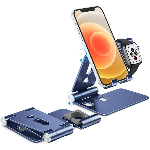 iDock 2 in 1 Design Mobile Phone Desktop Stand Compatible with 3.5 - 12.9 Inch Smart Devices and Apple Watch - iDock Laptopstand