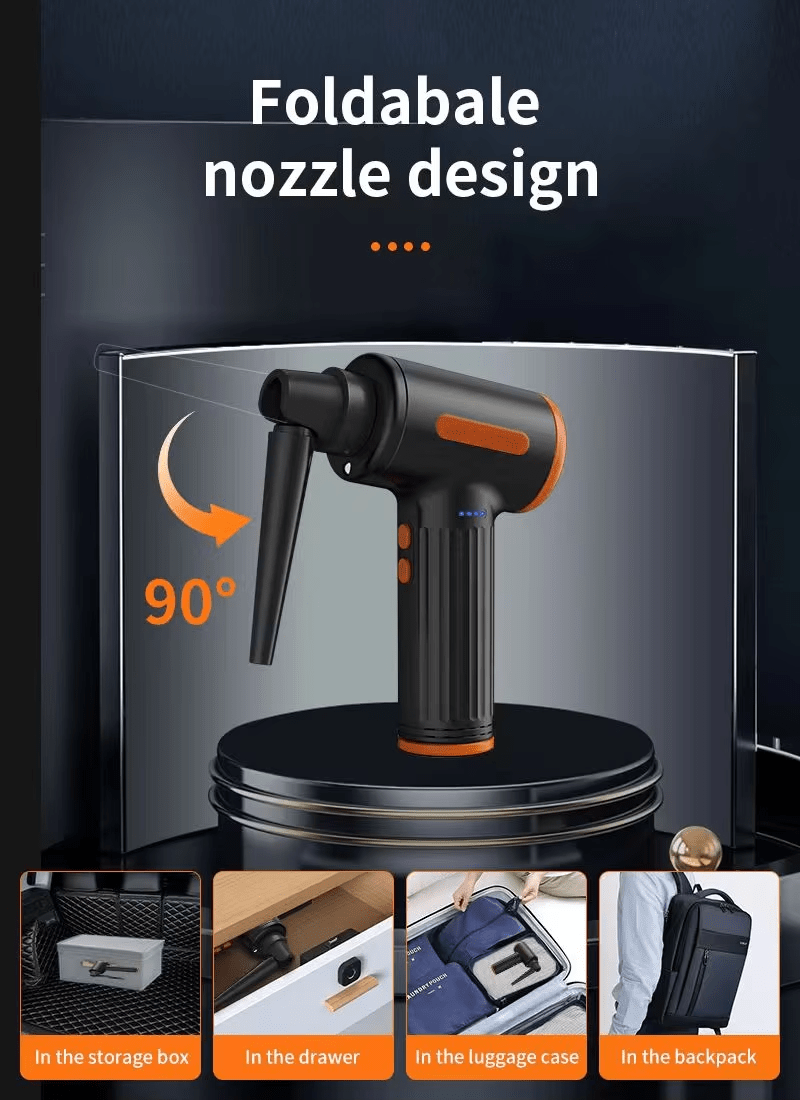iDock 2024 Year 7500mAh Electrical Mini Air Duster Blowing Gun Portable Electric Factory Cordless Air Duster - iDock Laptopstand