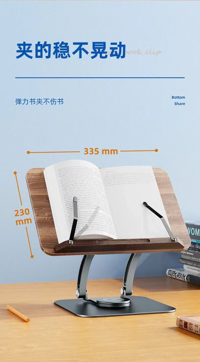 iDock Adjustable Angle Book Holder For Kids And Adults Folding Reading Stand For Books Reading bookcase - iDock Laptopstand
