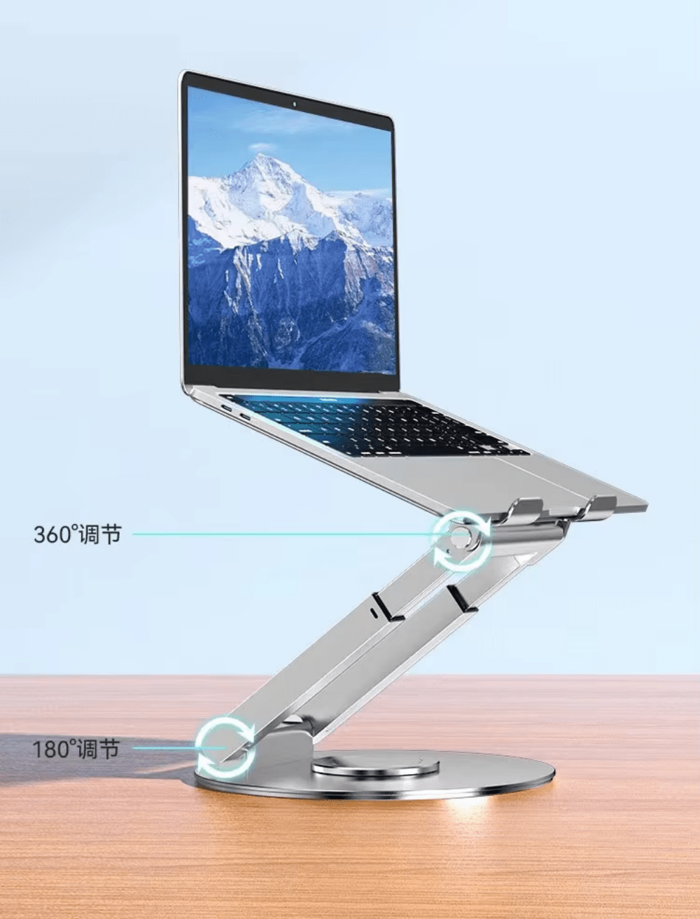 iDock Adjustable Ergonomic Sit to Stand Laptop Stand with 360 Swivel Base Computer Stand - iDock Laptopstand
