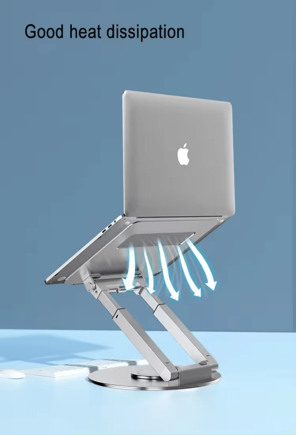 iDock Adjustable Ergonomic Sit to Stand Laptop Stand with 360 Swivel Base Computer Stand - iDock Laptopstand