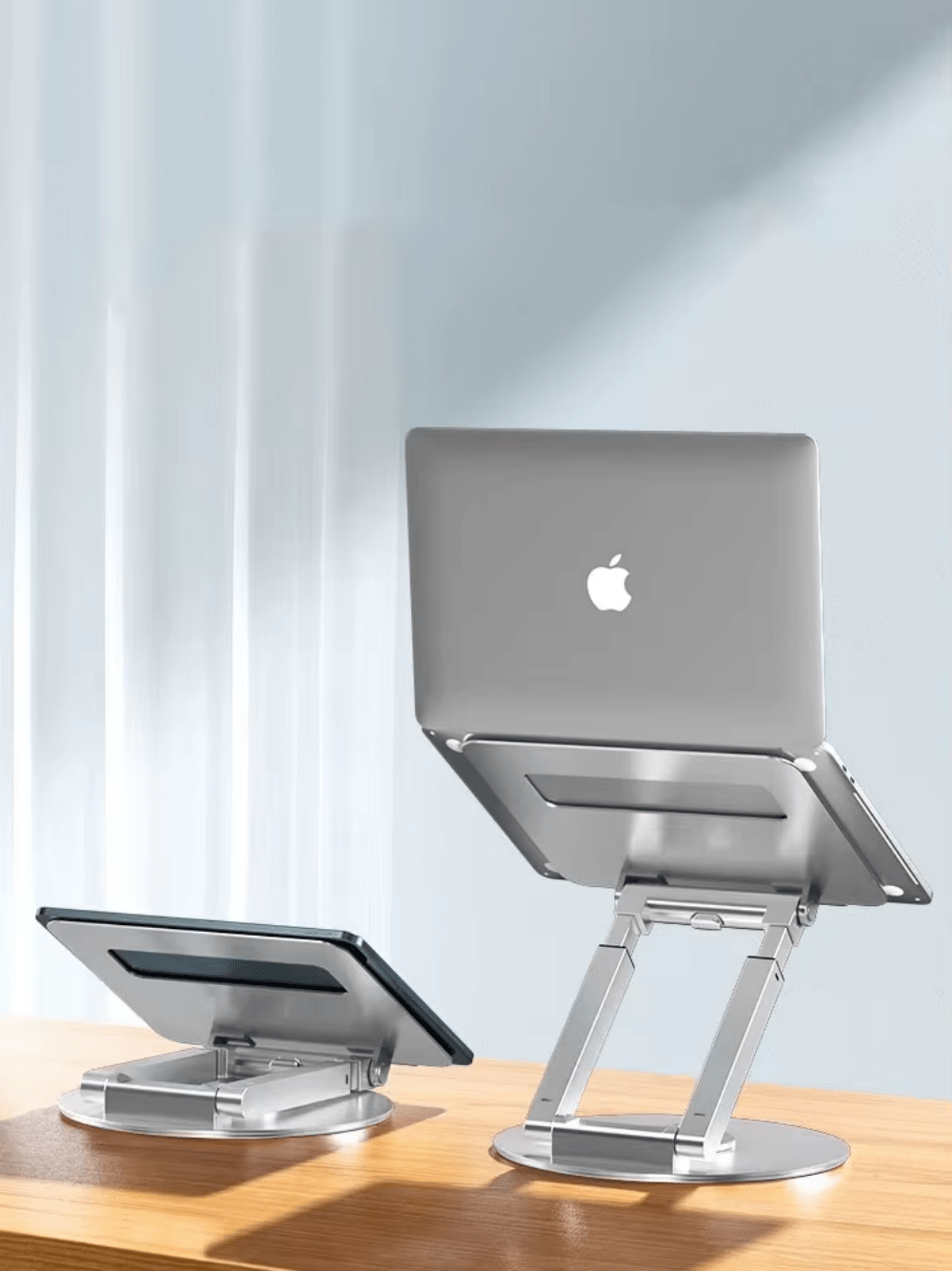 iDock Adjustable Ergonomic Sit to Stand Laptop Stand with 360 Swivel Base Computer Stand - iDock Laptopstand