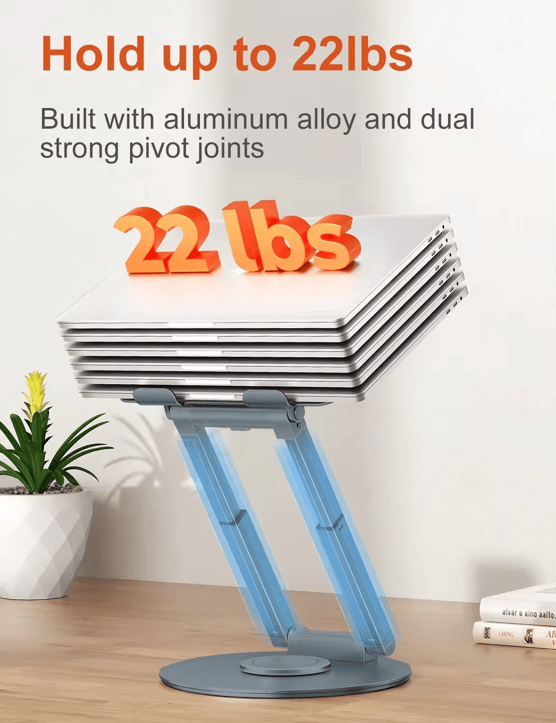 iDock Adjustable Ergonomic Sit to Stand Laptop Stand with 360 Swivel Base Computer Stand - iDock Laptopstand