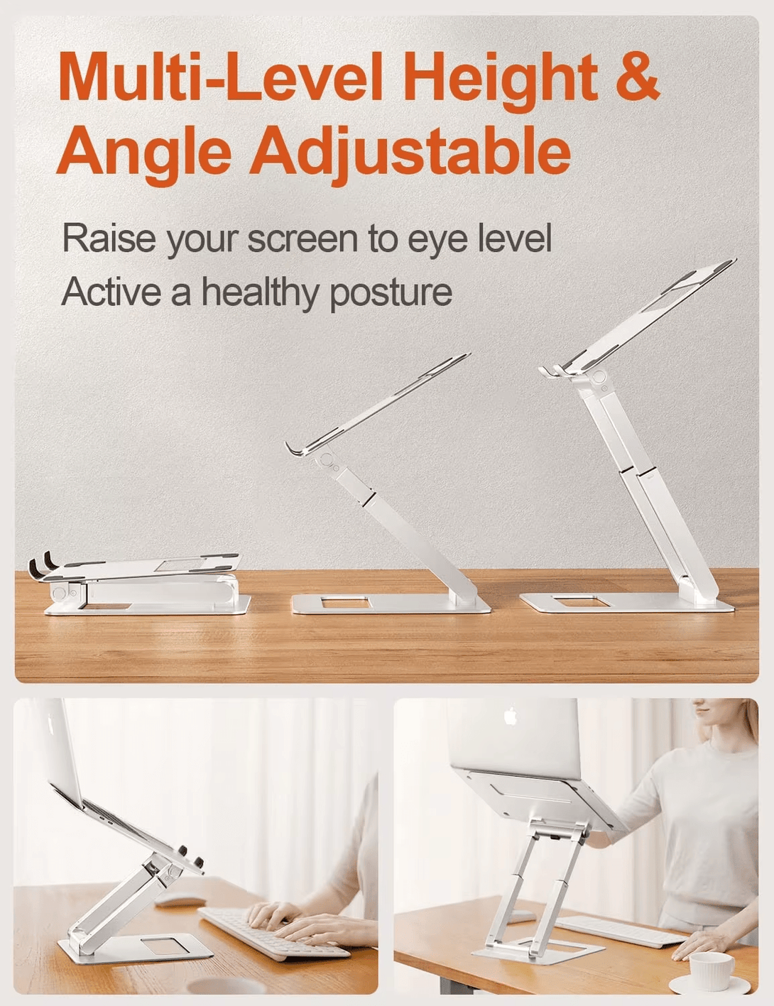 iDock Adjustable Height Ergonomic Sit to Stand Computer Stand Laptop Stand Riser for Good Posture - iDock Laptopstand