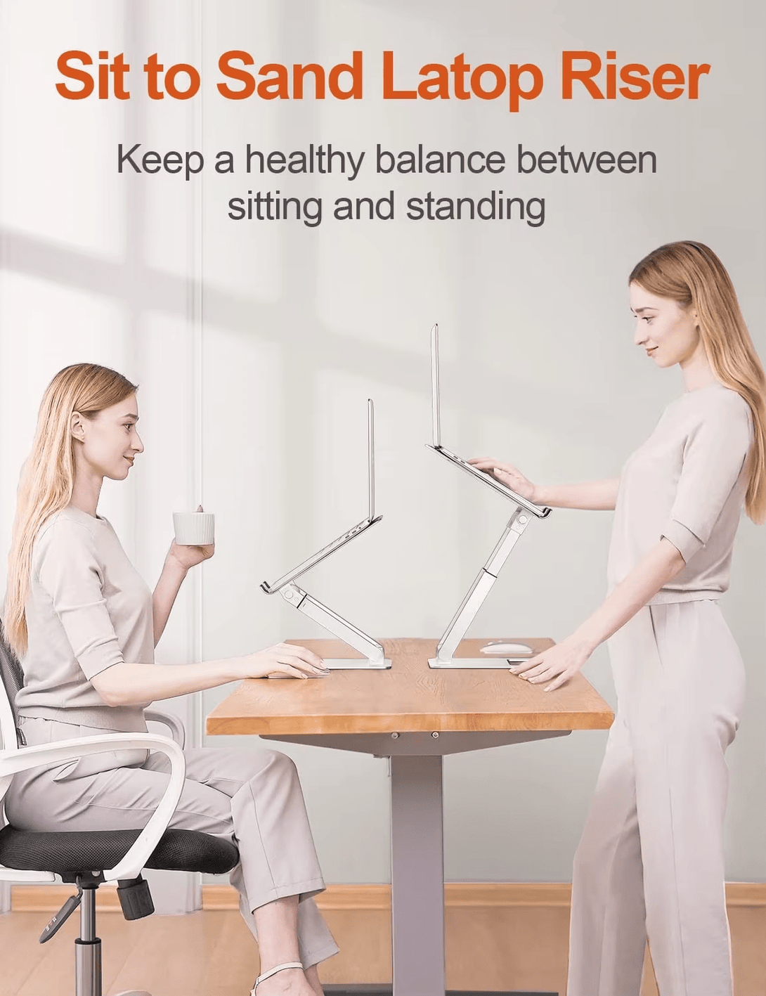 iDock Adjustable Height Ergonomic Sit to Stand Computer Stand Laptop Stand Riser for Good Posture - iDock Laptopstand