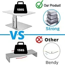 iDock Adjustable Height Metal Desktop Stand Storage Organizer Monitor Riser Stand - iDock Laptopstand