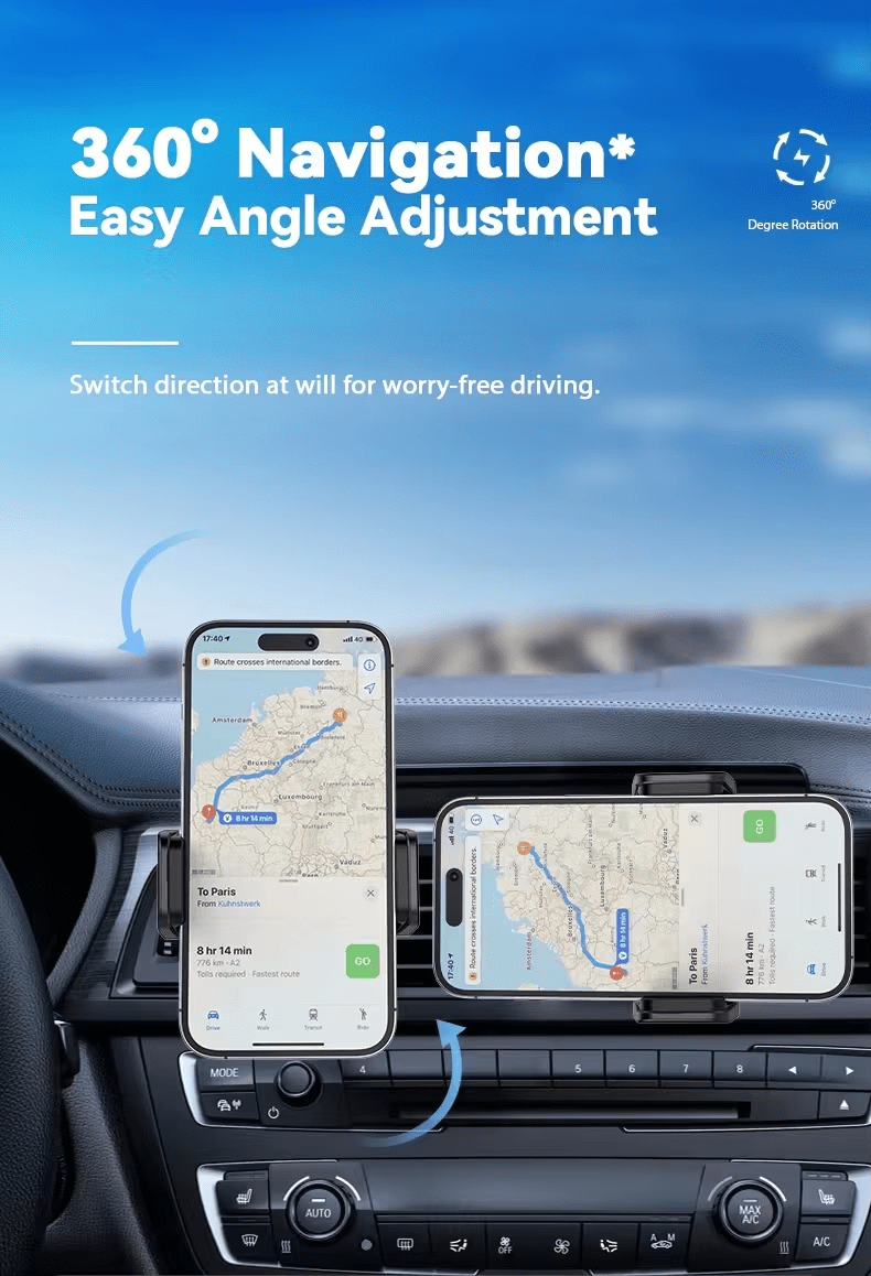 iDock Adjustable Magnetic Car 15W Wireless Fast Charging Stand for Phone - iDock Laptopstand