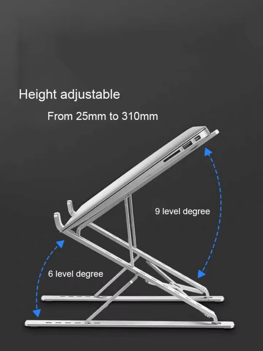 iDock Adjustable Portable Foldable Aluminum Laptop Stand - iDock Laptopstand