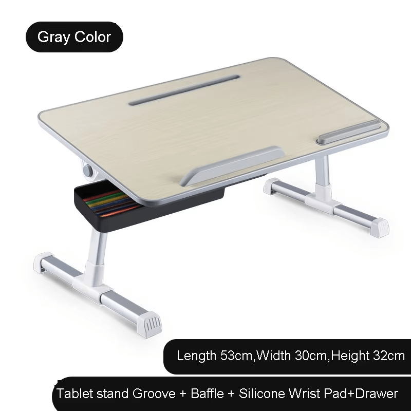 iDock Adjustable Table Stand with Storage Drawer Foldable Laptop Tray for Sofa Couch Floor Laptop Bed Tray Desk Laptop Stand - iDock Laptopstand