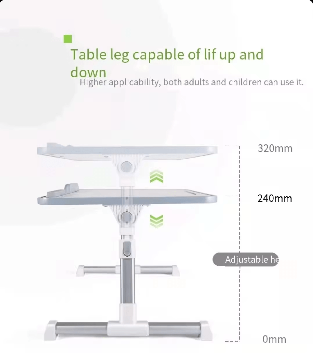 iDock Adjustable Table Stand with Storage Drawer Foldable Laptop Tray for Sofa Couch Floor Laptop Bed Tray Desk Laptop Stand - iDock Laptopstand