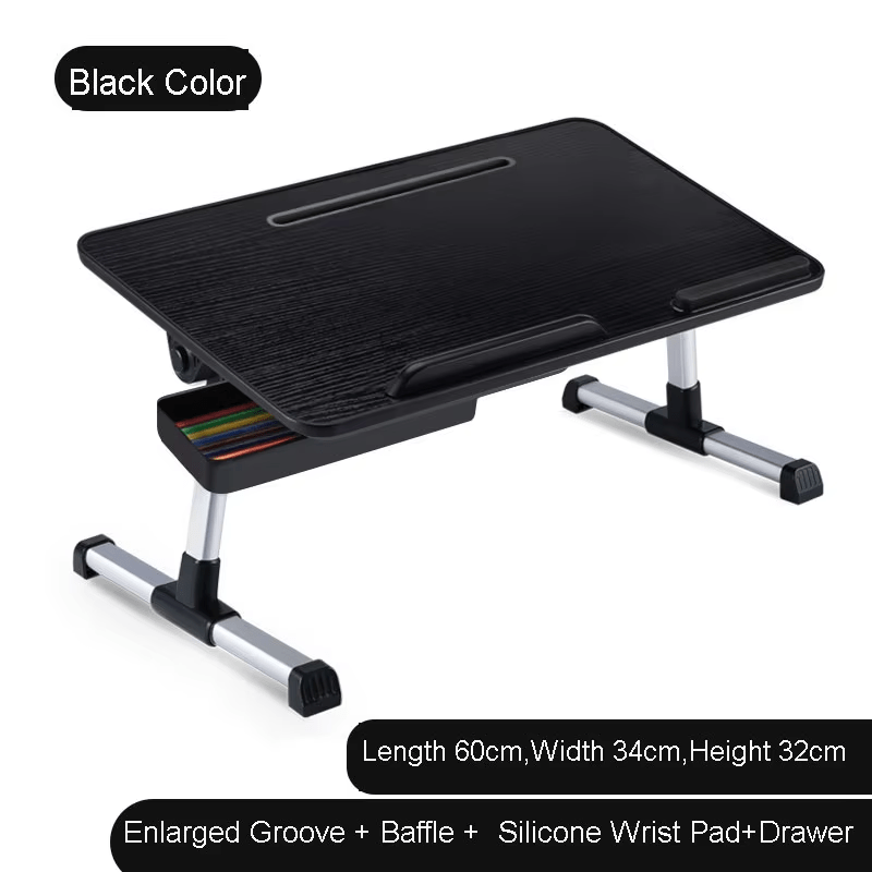 iDock Adjustable Table Stand with Storage Drawer Foldable Laptop Tray for Sofa Couch Floor Laptop Bed Tray Desk Laptop Stand - iDock Laptopstand